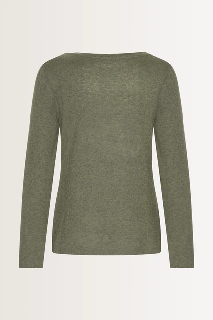 Stretch top met lange mouwen
