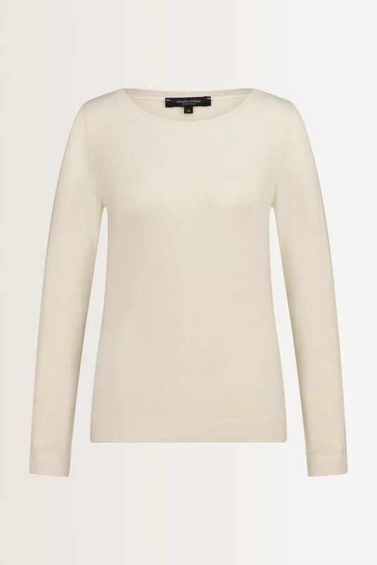 Stretch top met lange mouwen