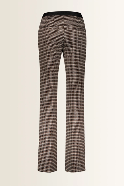 Stretchbroek met pied-de-poule dessin Gardeur