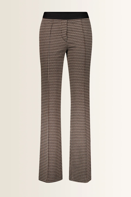 Stretchbroek met pied-de-poule dessin Gardeur