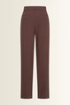 Stretchpantalon met blinde voorsluiting