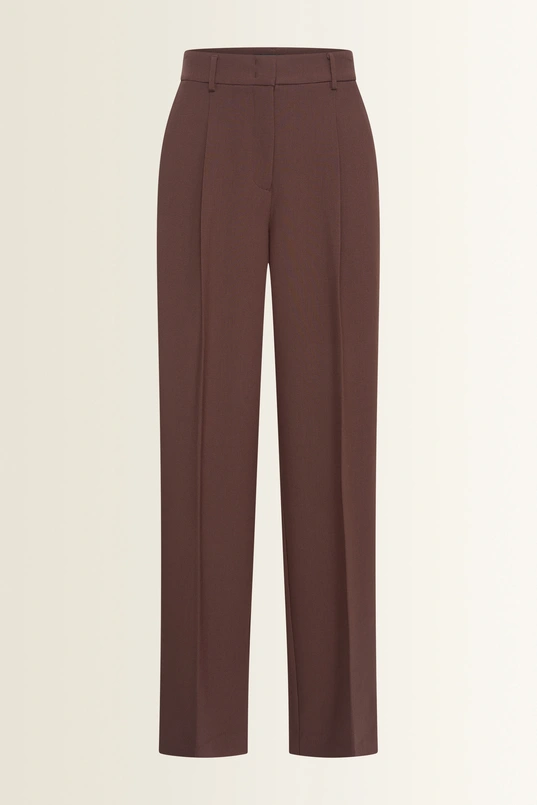 Stretchpantalon met blinde voorsluiting