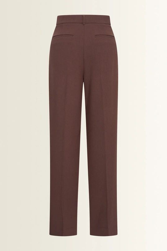 Stretchpantalon met blinde voorsluiting