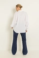 Suedine flared legging