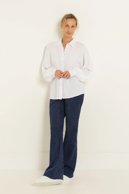 Suedine flared legging