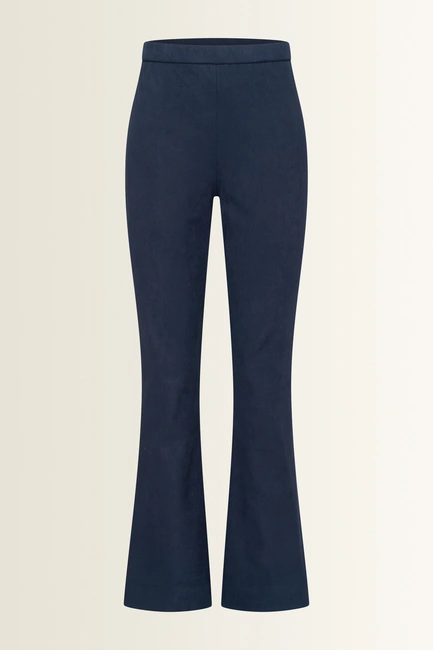 Suedine flared legging