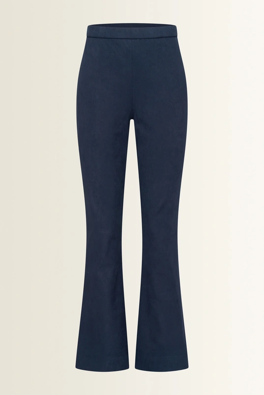 Suedine flared legging