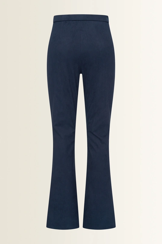 Suedine flared legging