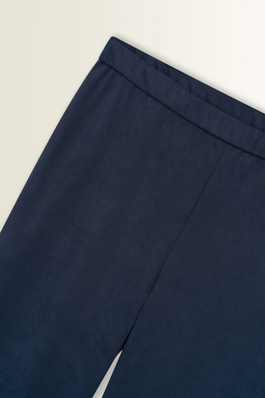 Suedine flared legging
