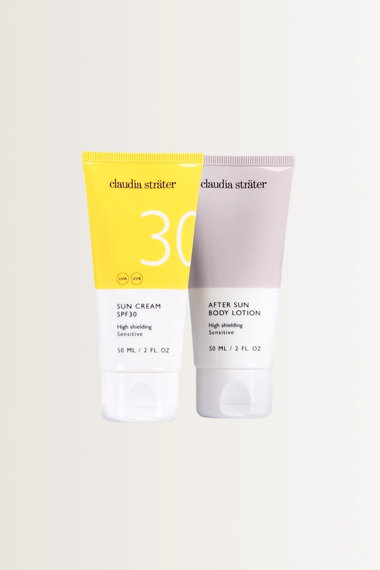 Suncare giftset met toilettas