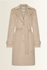 Suède-look trenchcoat Maura
