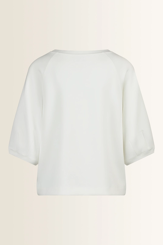 Sweat top met subtiele plooien