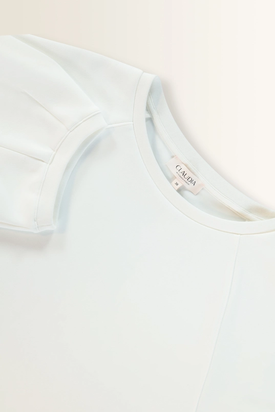 Sweat top met subtiele plooien