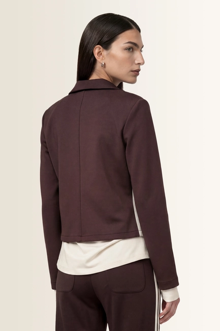Sweatblazer met reverskraag Monari