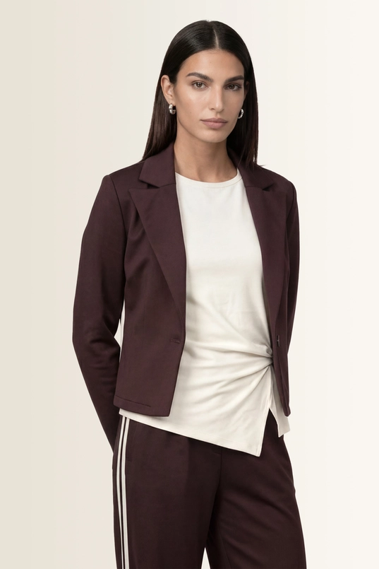 Sweatblazer met reverskraag Monari