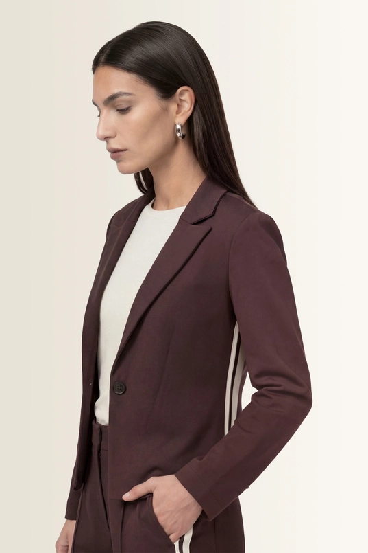 Sweatblazer met reverskraag Monari