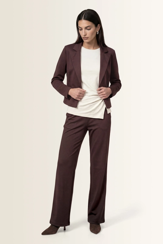 Sweatblazer met reverskraag Monari