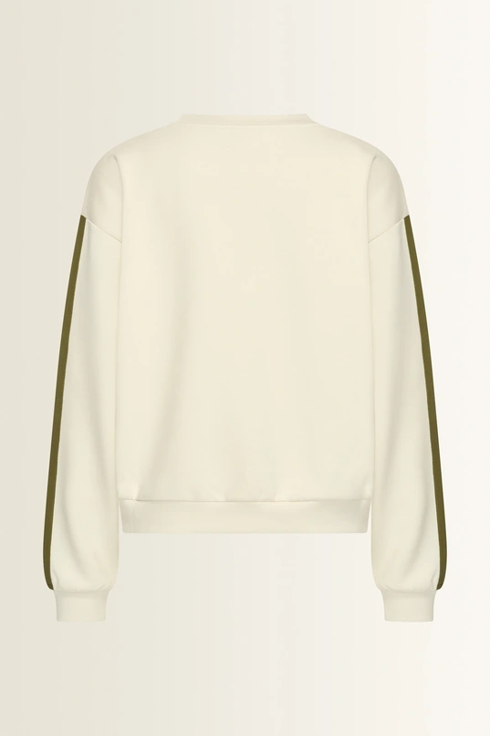 Sweater met contraststrepen