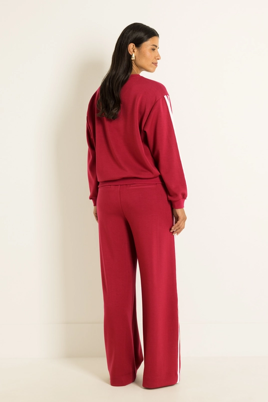 Sweater met contraststrepen