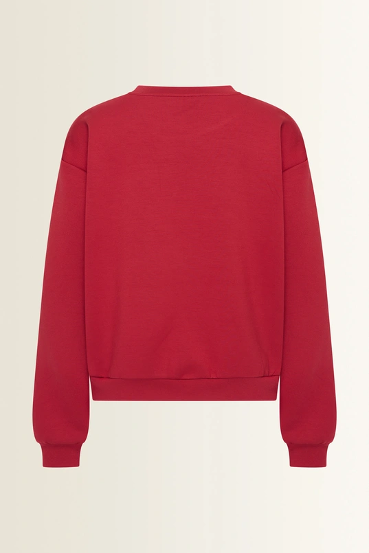 Sweater met contraststrepen