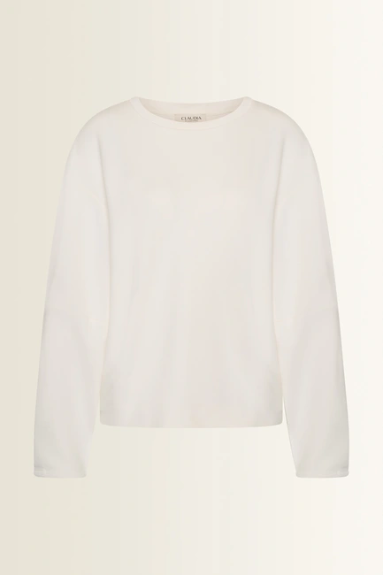 Sweatshirt met ballonmouwen