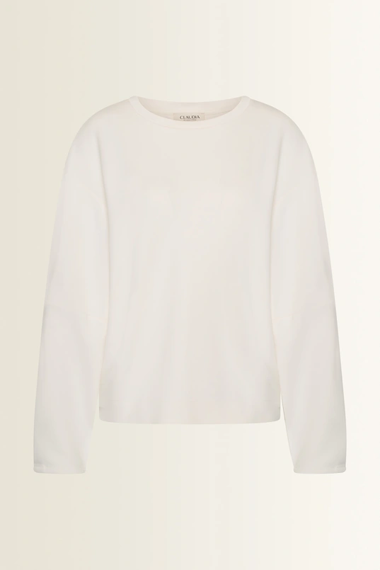 Sweatshirt met ballonmouwen