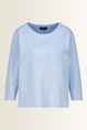 Sweatshirt met reliëf embleem Monari