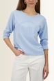 Sweatshirt met reliëf embleem Monari