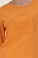 Sweatshirt met reliëf embleem Monari
