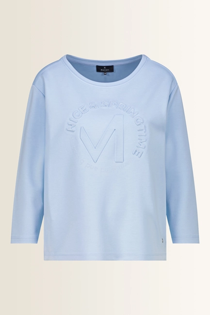 Sweatshirt met reliëf embleem Monari