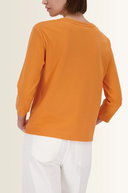 Sweatshirt met reliëf embleem Monari