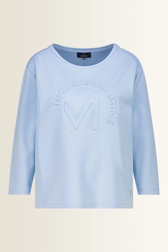 Sweatshirt met reliëf embleem Monari