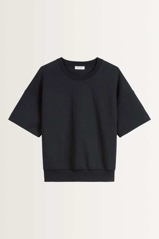 Sweatshirt, short sleeve, logo embr