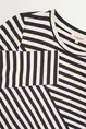 T-shirt diagonale belijning