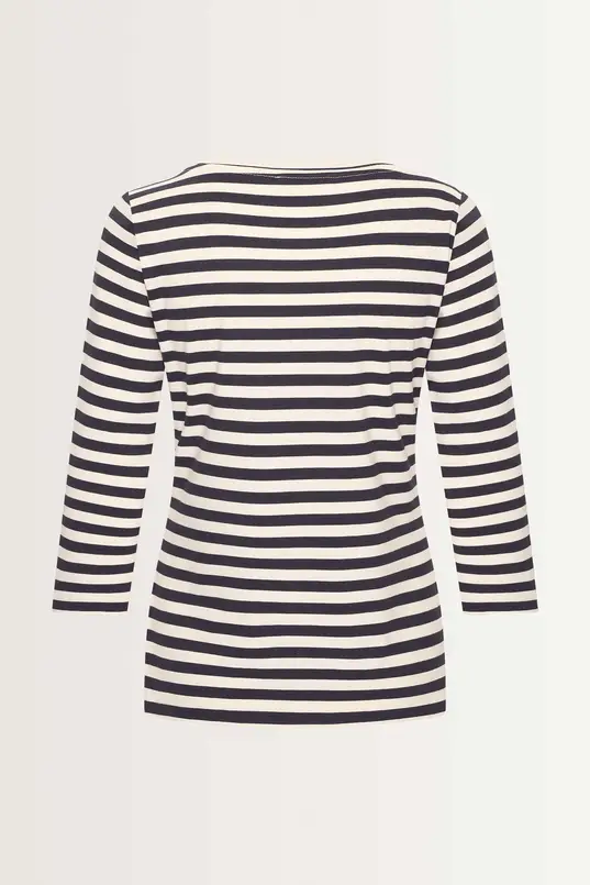 T-shirt diagonale belijning