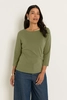 T shirt jersey side pleat