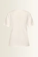 T-shirt met asymmetrisch plooidetail