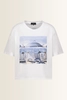 T-shirt met beach print Monari