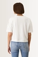 T-shirt met bloemenborduursels Monari