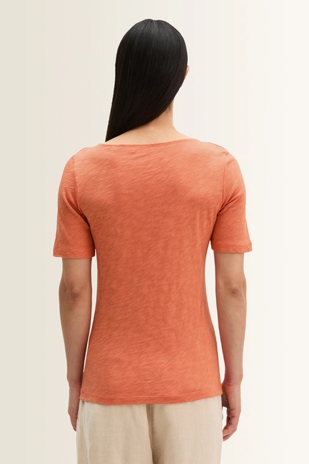 T-shirt met boothals Marc O’Polo