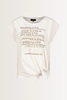 T-shirt met fonkelende lettermix Monari