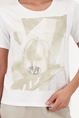 T-shirt met fotoprint en strassdetails Monari