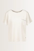 T-shirt met glanzend detail Monari