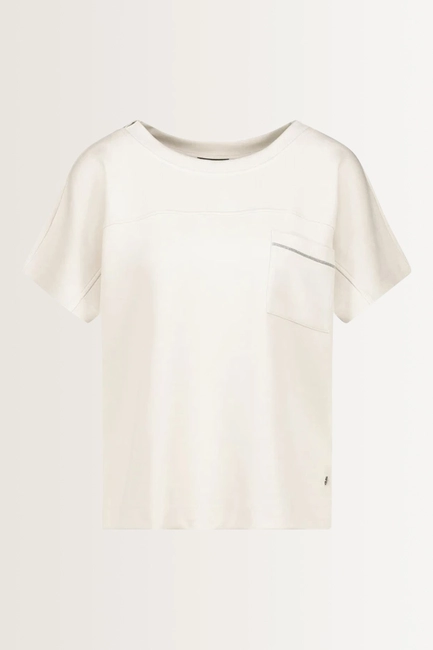 T-shirt met glanzend detail Monari