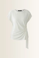 T-shirt met knoopdetail OUI