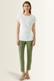T-shirt met knoopdetail OUI