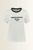 T-shirt met logoprint Edison Max Mara Weekend