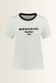 T-shirt met logoprint Edison Max Mara Weekend