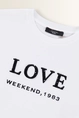 T-shirt met LOVE print Agile Max Mara Weekend