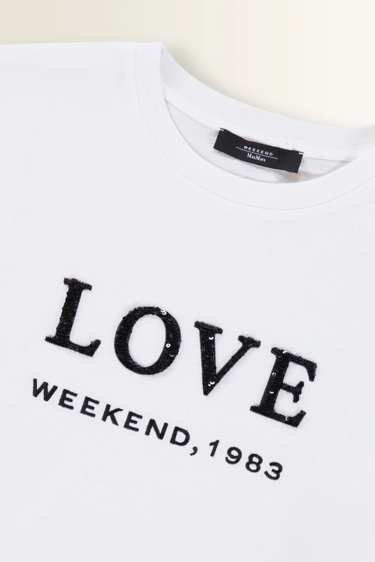 T-shirt met LOVE print Agile Max Mara Weekend